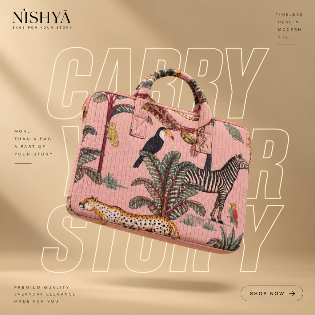 Safari Quilted Laptop Bag alternate view