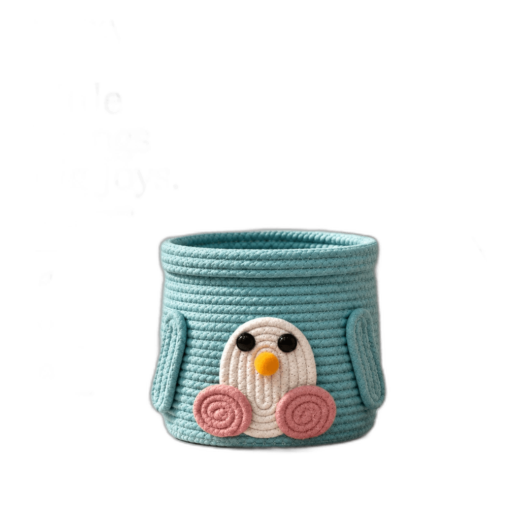 Penguin Artisan Rope Basket view 2