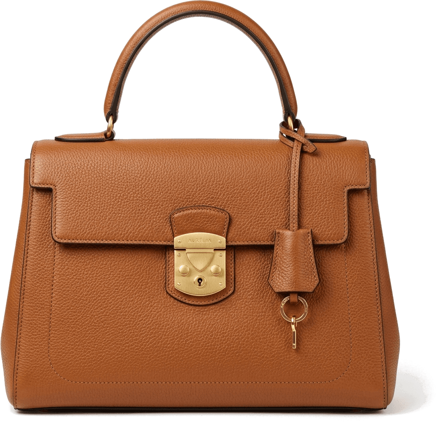 Vintage Brown Handbag view 3